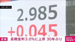 Long-term Interest Rates Hit 3.0% Milestone, Highest in 30 Years Amid Middle East Tensions and Bo...