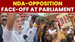 NDA vs Opposition Face-Off At Makar Dwar | Priyanka Gandhi Confronted | Parliament Chaos