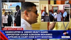 Handcuffed  Under Heavy Guard Opposition Leader Azruddin Mohamed Appears in Court Over Shooting....