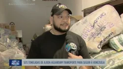 Six tons of aid await transport to Venezuela