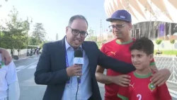 Ahmed Habban reports on the atmosphere among Moroccan fans in front of Prince Moulay El Hassan St...
