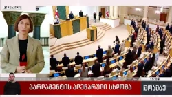 პარლამენტის პლენარული სხდომა