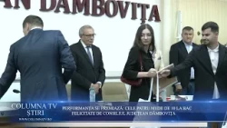 EXCELLENCE REWARDED: THE FOUR PERFECT SCORES AT THE BACCALAUREATE, CONGRATULATED BY THE DÂMBOVIȚA...