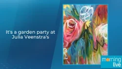 It's a garden party at Julia Veenstra's