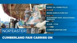 Cumberland fair opens despite nor'easter weather
