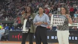 Thomas, Miller honored as Sun Legends during game vs. Wings