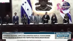 ¡Alivio para el bolsillo! Congreso Nacional amplía seis amnistías hasta el 31 de diciembre