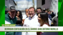 Building demolished in the Juan Antonio Murillo neighborhood of Rionegro