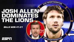 REACTION to Josh Allen's 5 TD performance vs. the Lions 🔥 | SC with SVP