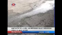 Residents of Las Mercedes, Street 2, report sewage system collapse
