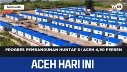 Progress on Permanent Housing Construction in Aceh at 4.90% | Aceh News Today