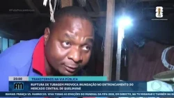 In Zambezia: Pipe burst causes flooding at the junction of Quelimane Central Market