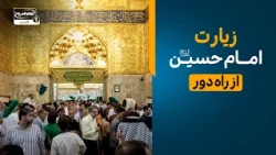 این ویدیو دلتنگ‌های کربلا را بی‌تاب می‌کند | زیارت امام حسین از راه دور