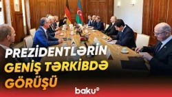 Berlində İlham Əliyevin Frank-Valter Ştaynmayer ilə geniş tərkibdə görüşü olub - Baku TV