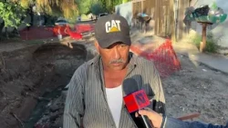 Sinkhole in the Álvaro Obregón neighborhood, in northern Hermosillo, worries residents