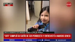 "Coti" fulfilled her dream of being a journalist and interviewed Senesi