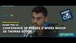 Thomas RODOR Press Conference