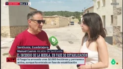 La evacuación de Santiuste tras la final del Mundial por el incendio de La Mierla - Al Rojo Vivo