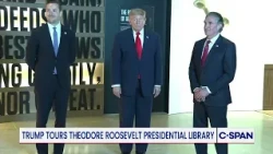 President Trump Tours Theodore Roosevelt Presidential Library