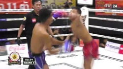 Muay Thai Highlight: Jitmuangnon Fight | Superngern Gyu Gyu Te BBQ Gym VS Fanta Lookkaewtanimit