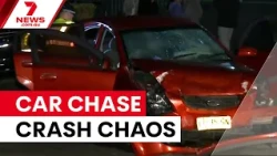 Police chase ends in dramatic Condell Park crash | 7NEWS