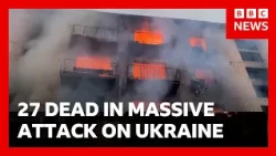 Massive Russian attack on Ukraine’s capital kills at least 25 and injures many more | BBC News