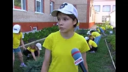Aktobe students grow their own garden during summer break