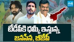 టీడీపీకి ధమ్కీ ఇస్తున్న జనసేన, బీజేపీ | Janasena and BJP issuing threats to TDP | Sakshi TV