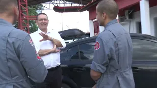 Problemas estruturais nos Bombeiros de Votorantim são expostos em visita do deputado Vitor Lippi