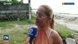 Erosão costeira ameaça o trecho do Mosteiro, na Orla de Pau Amarelo, em Paulista #FatoNovo