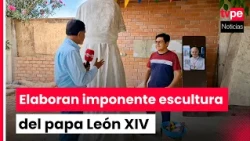 Lambayeque: Sculptures of Leo XIV and Saint Turibius of Mogrovejo being crafted for his visit to ...