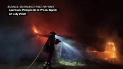 Firefighters Try to Contain Wildfires in Madrid Region