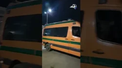 لحظة خروج جثـ ـامين ضحـ ـايا حـ ـادث طريق الدواويس من مستشفى القصاصين بالاسماعيلية
