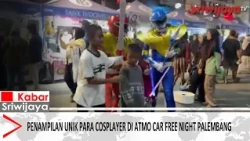Unique Cosplayer Appearances at the Atmo Car Free Night in Palembang