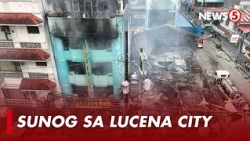 Commercial building sa Lucena City, Quezon, natupok