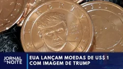 United States releases commemorative coin featuring Trump's face | Jornal da Noite