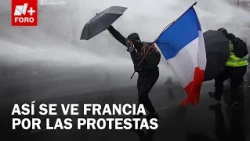 Protests in France spark riots and mobilize police