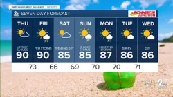 WMAR-2 News Dylan Robichaud Wednesday night weather