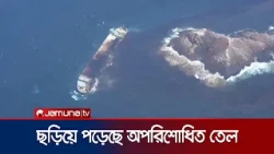 রাশিয়ার ট্যাংকারে বিস্ফোরণ, ওমান উপকূলে ছড়িয়ে পড়েছে তেল | Oman | Oil Spill | News | Jamuna TV