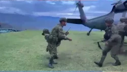 Thirteen soldiers rescued after spending two days in a difficult-to-access area in Cauca