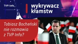 Tobiasz Bocheński won't talk to TVP Info? | LIE DETECTOR