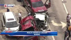 Driver airlifted after violent 5-vehicle crash in Doral