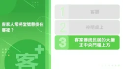 《客+101》快問快答 EP41 客家人常將堂號懸掛在哪裡？