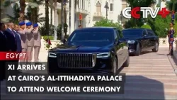 Xi Arrives at Cairo's Al-Ittihadiya Palace to Attend Welcome Ceremony