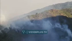 Disa vatra zjarri mbeten aktive, flakët rrezikojnë zonat e banuara në fshatrat pranë Ulzës