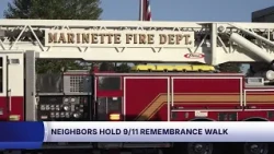 Marinette neighbors walk to honor 9/11 victims on 25th anniversary of attacks