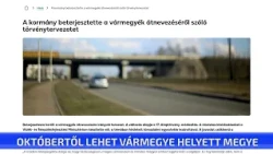 Októbertől lehet vármegye helyett megye