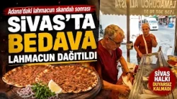 Free lahmacun distributed in Sivas following the lahmacun scandal in Adana @Kanal33mersin