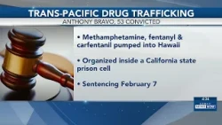 California inmate convicted of leading drug trafficking network into Hawaii