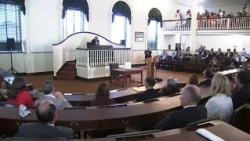 Members of Congress gather at Independence Hall in Philadelphia